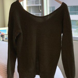 Olive Reversible Sweater